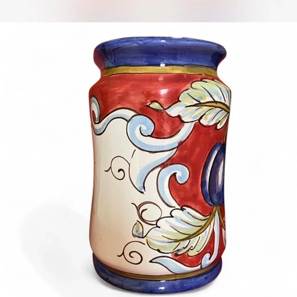 Colorful Ceramic Biscotti Jar - Picture 2 of 6